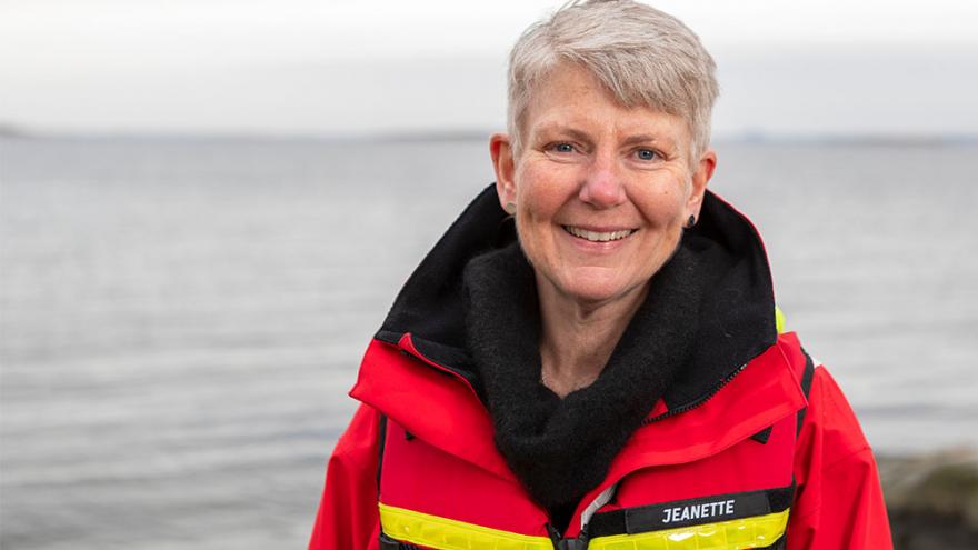 Profilbild på Jeanette Liljedahl som är Sjöräddningssällskapets ekonomiledare