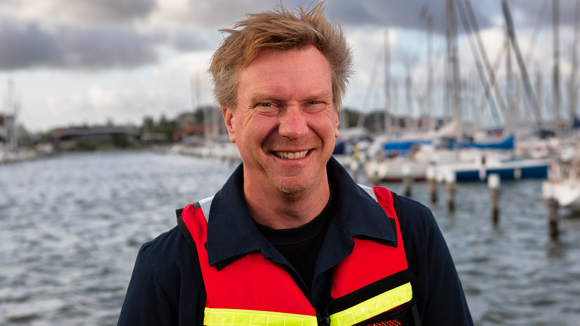 Medarbetare Johan Smidje som är IT-ansvarig på Sjöräddningssällskapet
