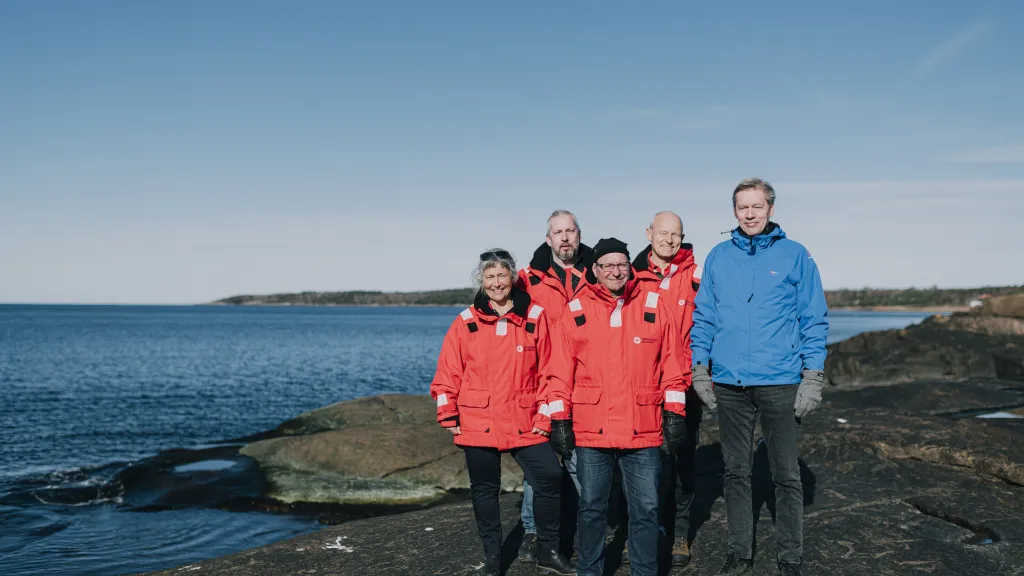 Frivilliga sjöräddare från RS Grötvik som blev årets sjöräddare 2020