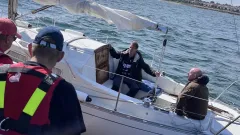 Segelbåt behöver hjälp runt Ystad