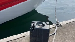 Dunk med bränsle som användes vid en förebyggande utryckning. 