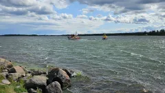 Utryckning efter att kanotister inte klarade motvinden