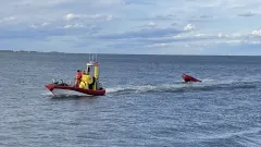 Räddningsstation Falsterbokanalen ute på larm