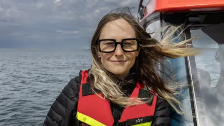 Profilbild på Sofie Henriksson, kommunikatör på Sjöräddningssällskapet