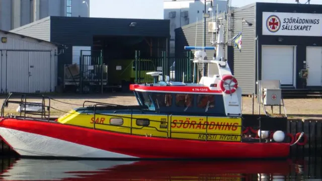 Rescue Kersti Hydén på plats Foto: rs kalmar