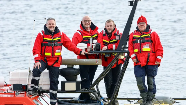 Bild på de frivilliga sjöräddare som blev årets sjöräddare för året 2019