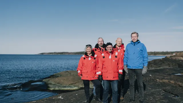 Frivilliga sjöräddare från RS Grötvik som blev årets sjöräddare 2020