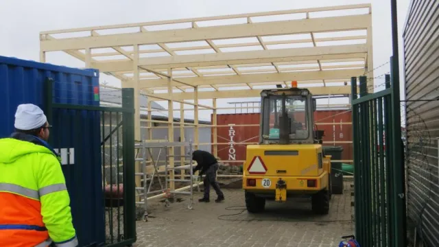 Vår carport kommer till Foto: RS Kalmar