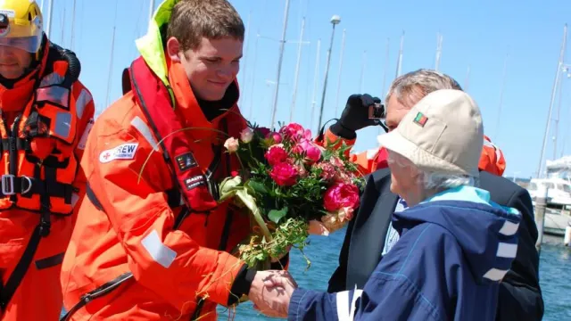 Vid dopet av Rescuerunner Nils-Oskar.