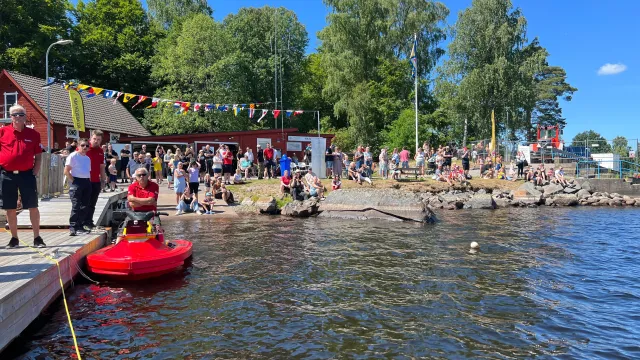 Sjöräddningssällskapets dag vid stationen i Växjö