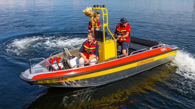Räddningsbåt Rescue Kavli vid namngivningen 2023