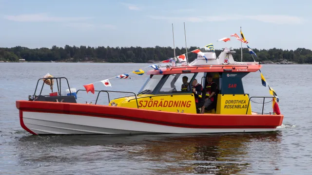 Räddningsbåt Rescue Dorothea Rosenblad under namngivning