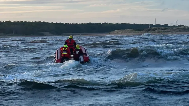 Frivilliga sjöräddare från RS Grötvik
