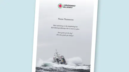 Exempel på hur en hyllningsgåva kan se ut. 