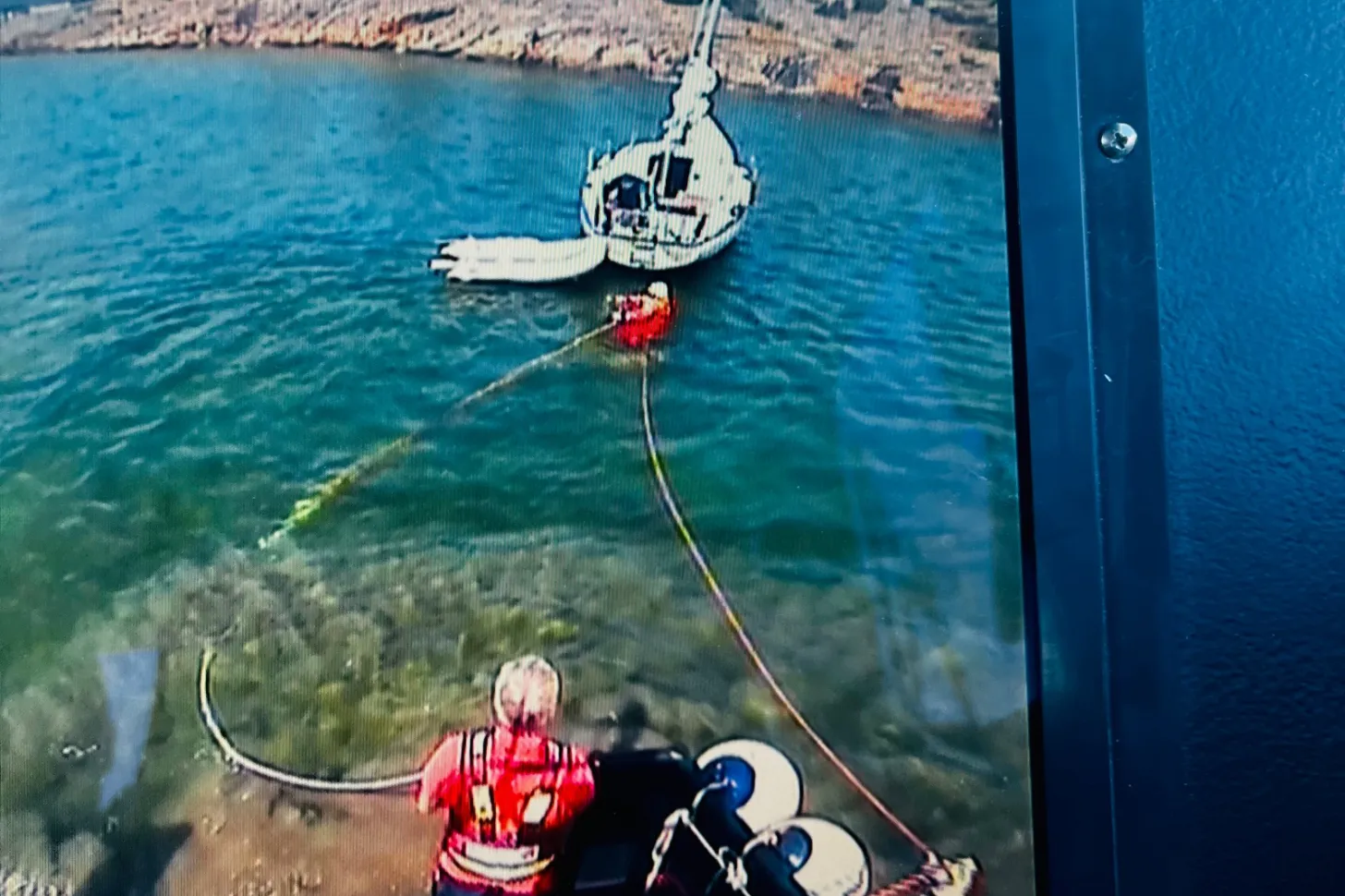 Segelbåt på grund, 14 jul 2023 - RS Trosa